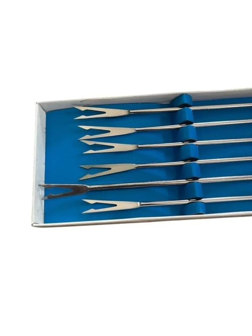 Vintage Stainless Steel Fondue Forks Set